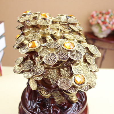 镶钻招财树 义乌批发市场中的高档开业礼品新宠